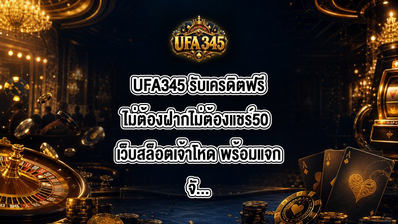 UFA345 รับเครดิตฟรีไม่ต้องฝากไม่ต้องแชร์50